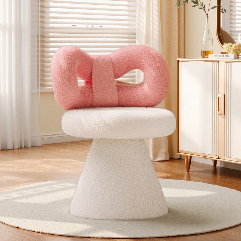 高级感化妆椅轻奢女生卧室蝴蝶凳