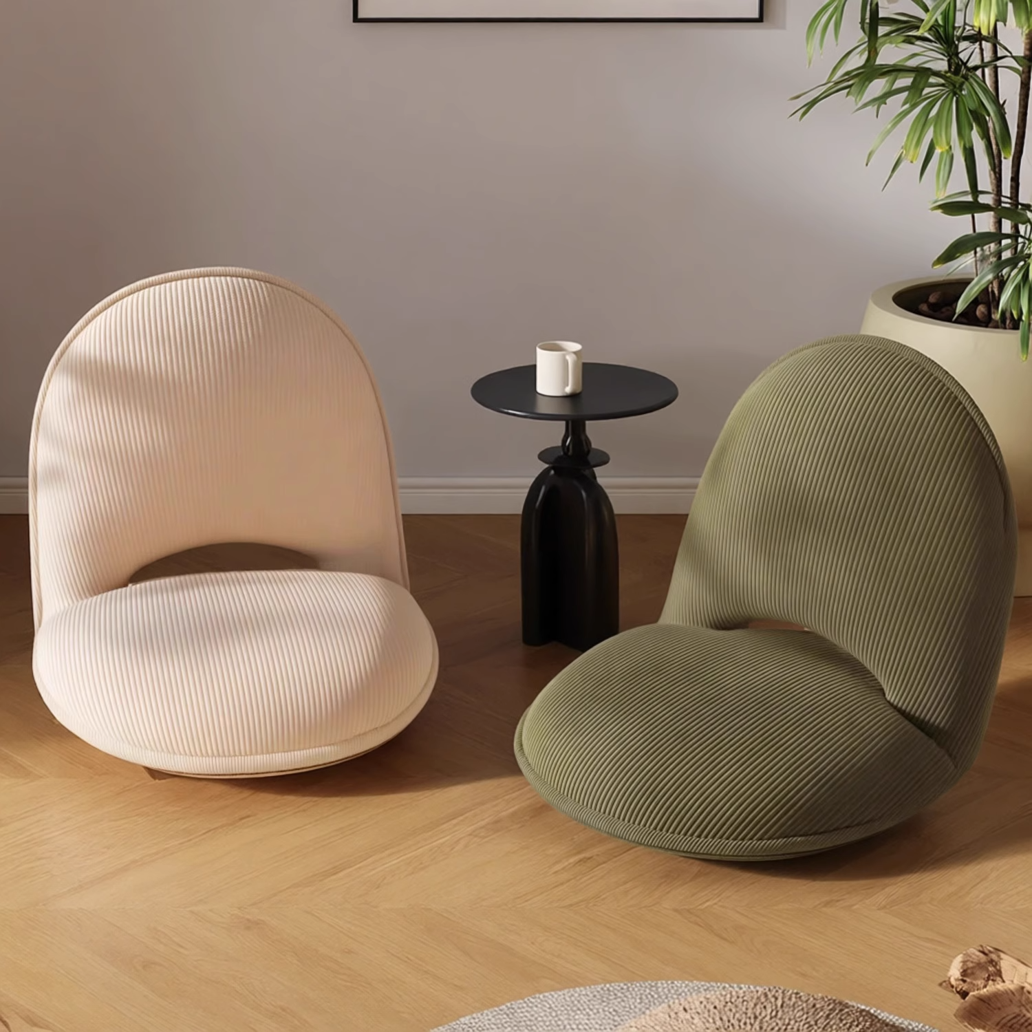 折叠椅可躺睡榻榻米可调节靠背垫