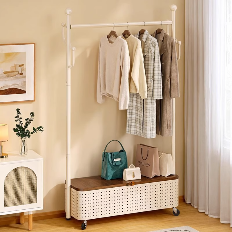 带轮可移动挂衣架衣帽架家用卧室