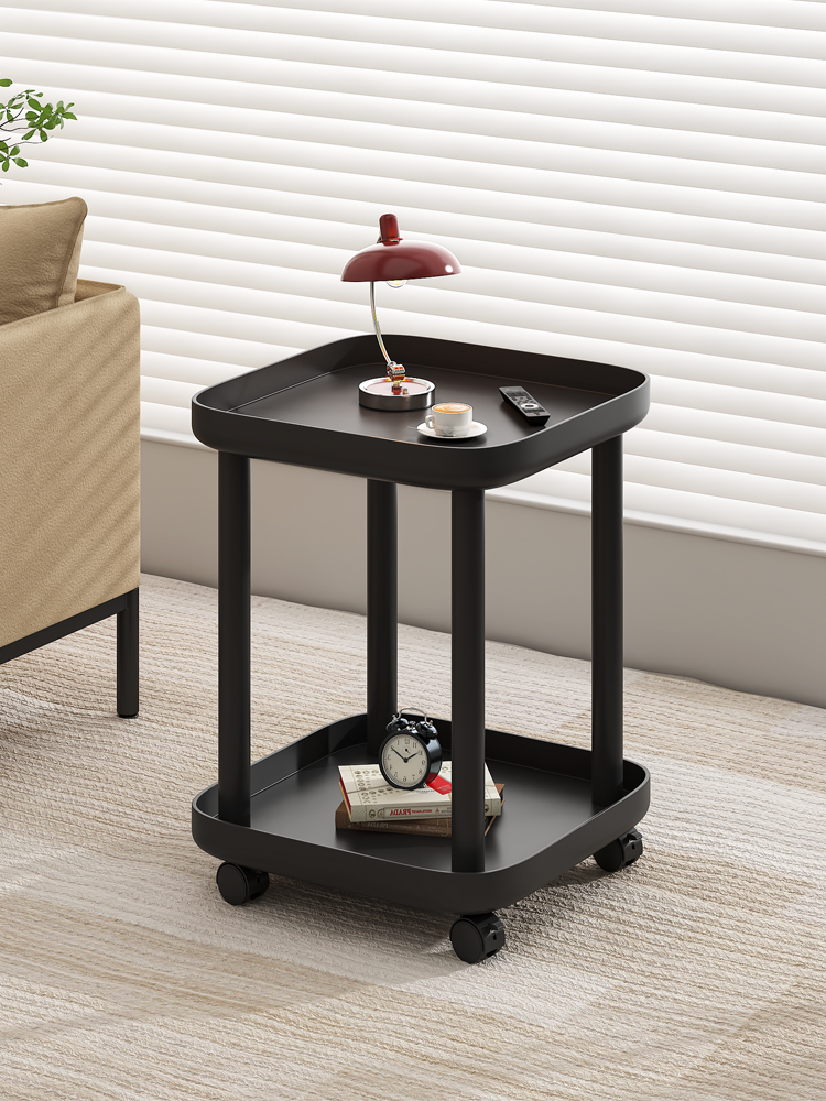 可移动小推车沙发边几创意侧边柜置物架小茶几桌子客厅餐厅零食台