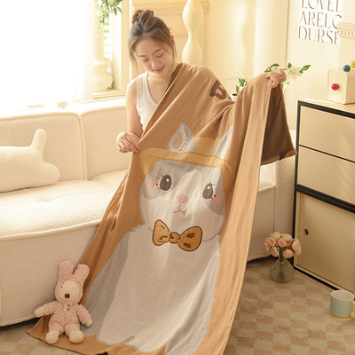 纯棉纱布浴巾大人家用吸水不掉毛速干成人冬季毛巾薄款女洗澡大号