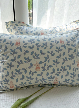 纯棉枕套一对装40x60学生宿舍单人全棉唯莎套加大号枕芯套50x80单