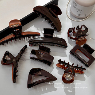 醋酸简约抓夹女高级感2025新款 发夹头饰后脑勺鲨鱼夹发卡夹子发饰