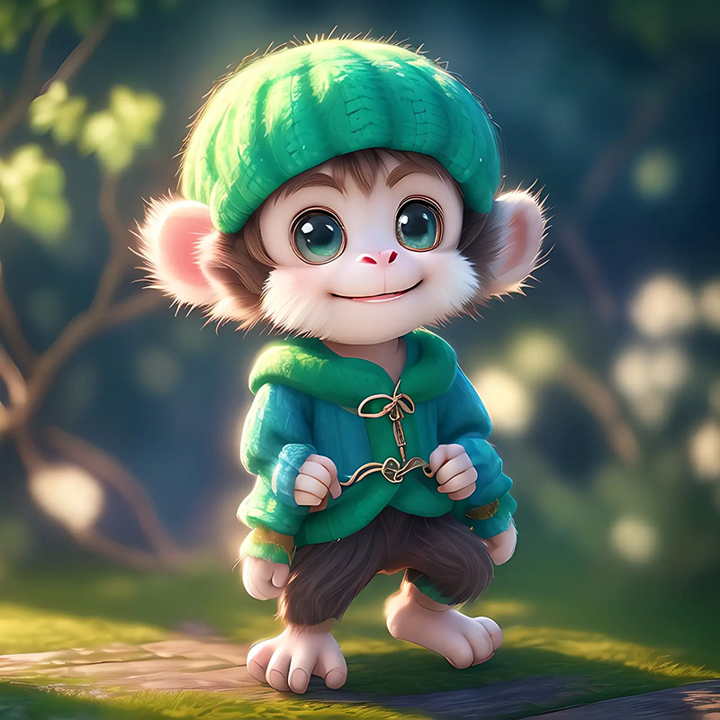 自粘可爱萌猴子自粘贴画贴纸墙纸壁画海报宿舍卫生间房间墙上装