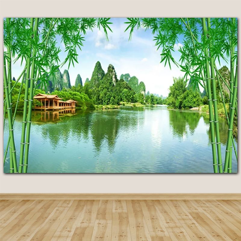 山水风景画客厅卧室墙贴装饰画