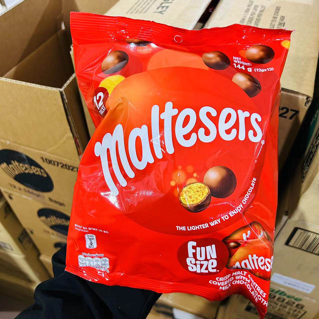 澳大利亚进口Maltesers麦提莎麦丽素原味夹心巧克力袋装144g礼包