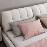 Вторая семейная кровать 4 -личная спальня в главной спальне 3 метра, широкая широкая белая кожаная кровать, кровать, родительская кровать, семейство четыре