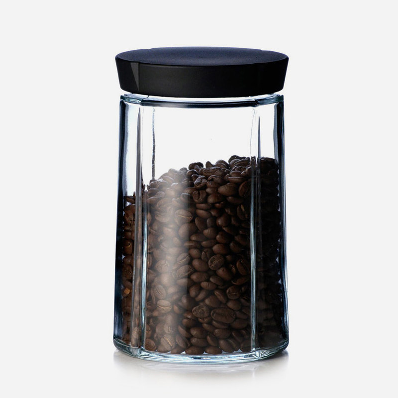 丹麦rosendahl无铅玻璃食品级密封罐奶粉罐谷物罐茶叶罐瓶1L进口