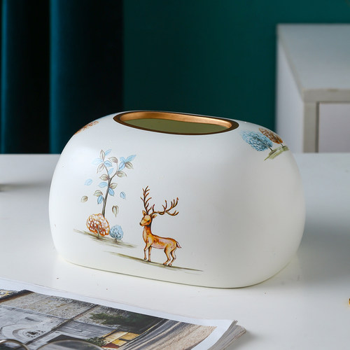 新款现代家居桌面收纳装饰纸巾盒