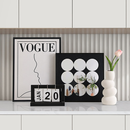 入户玄关餐边电视柜装饰品画摆件