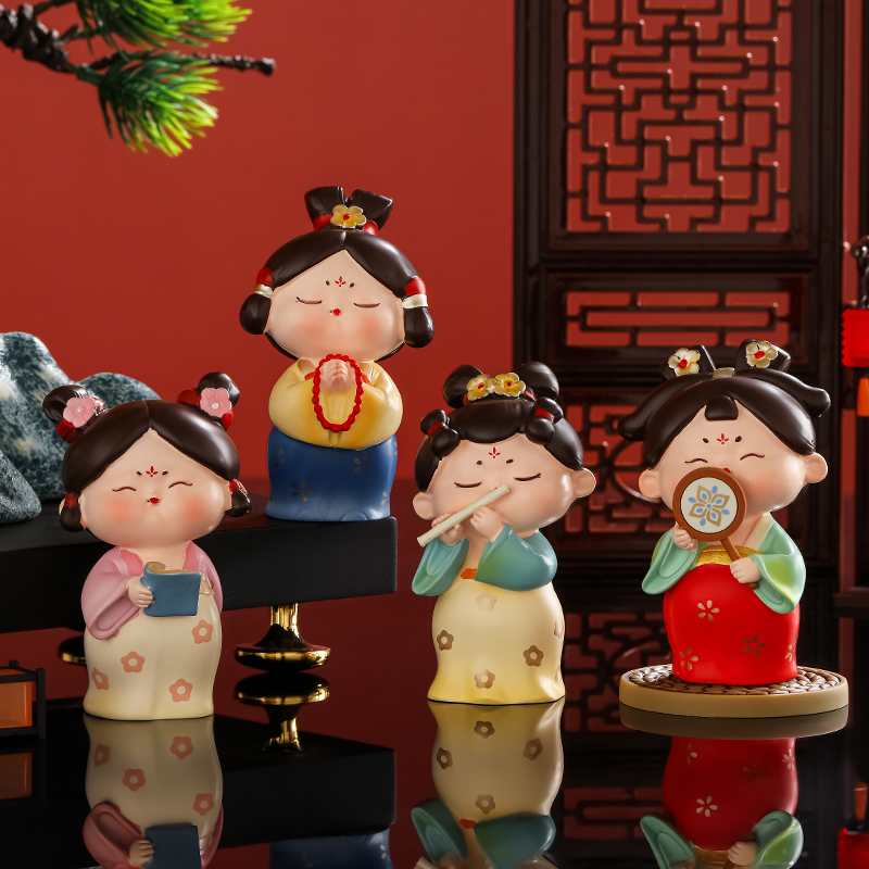 西安文创纪念品唐仕女桌面小摆件