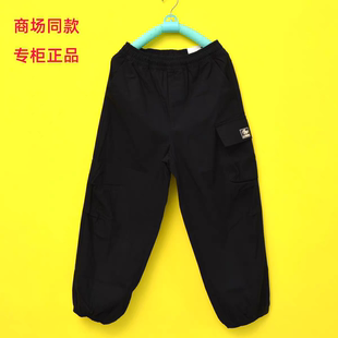 儿童宽松运动裤 李宁童装 风休闲长裤 男童中大童工装 YKXW015 026春款