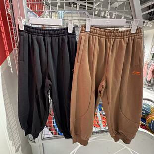 李宁童装2026春款男童中小婴童运动裤儿童新年款针织卫裤YKLW049