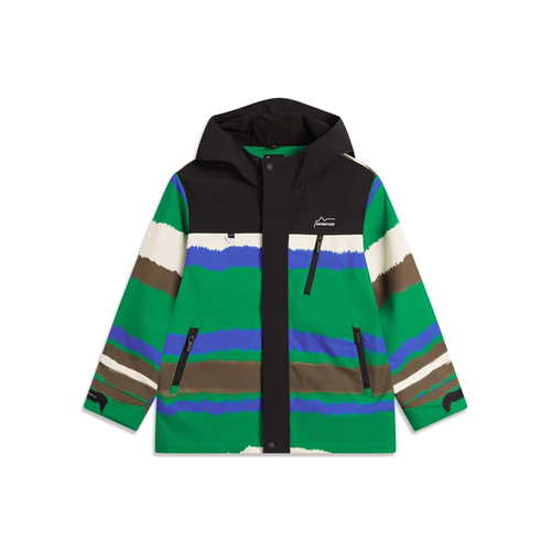 李宁可拆卸运动风衣羽绒胆冲锋衣