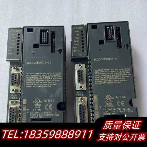GE CPU模块 IC200CPU001-GJ，共两块，议价