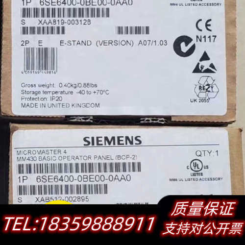 6SE6400-0BE00-0AA0 MICROM议价