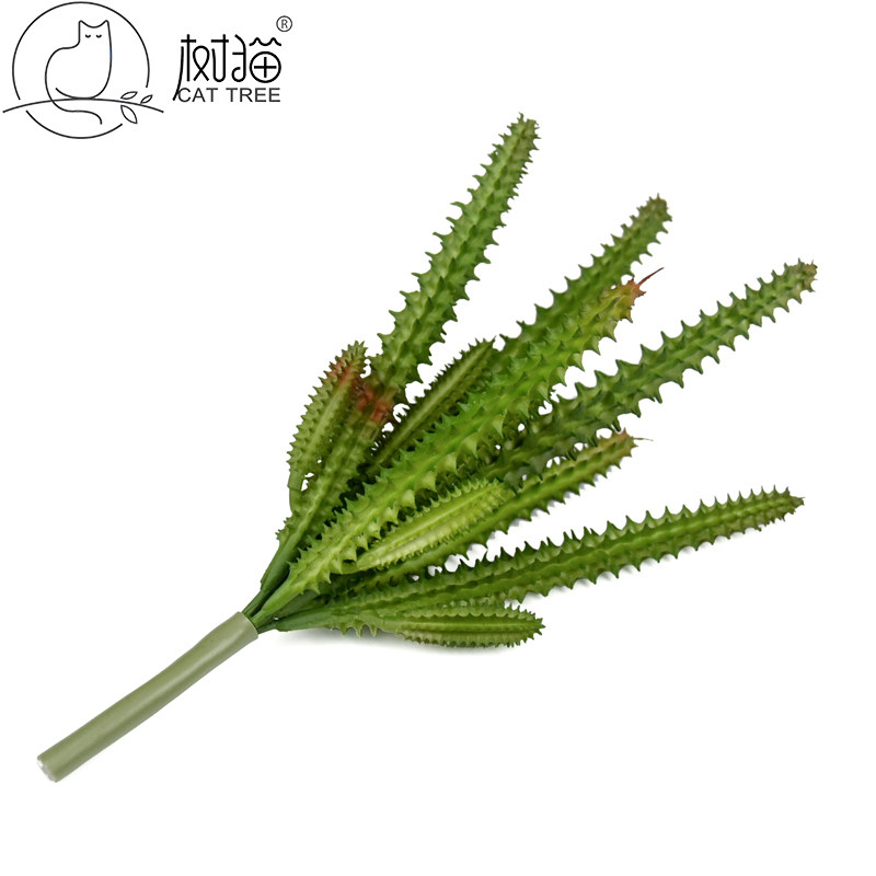 树猫仿真仙人掌带刺7头仙人柱假花多肉植物盆栽创意摆件diy配材