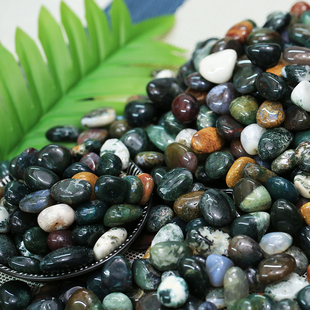水草玛瑙雨花石天然鹅卵石水培盆栽装饰石鱼缸造景铺底石底部砂石