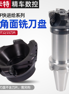 数控铣刀杆ASRF12加工中心快进给加硬铣刀盘开粗刀粒SDMT12刀片