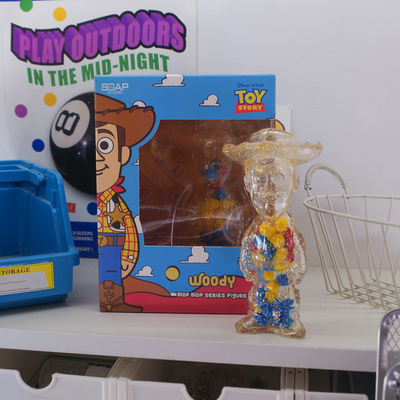 胡迪噗噗手办盒装透明公仔模型人偶玩具总动员TOYSTORY模型摆件
