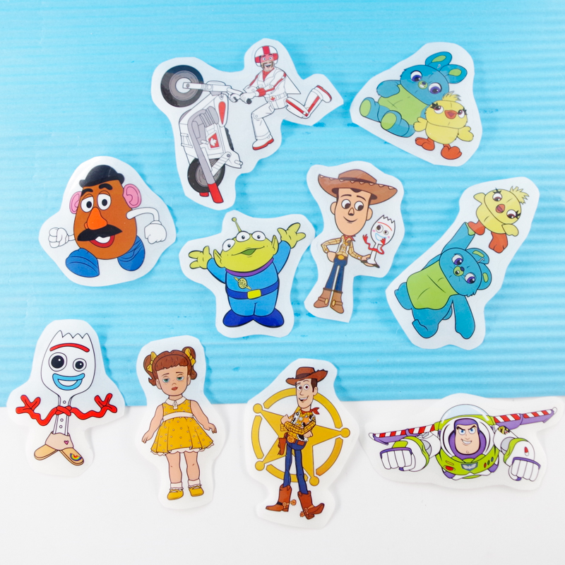 贴纸透明PVC防水胡迪卡通手账