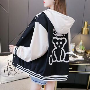 初中生11女孩春装高中学生棒球服少女外套学院风12-18岁夹克薄款