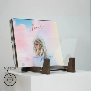 包邮实木黑胶唱片收纳架12寸LP存放收纳盒唱片盒黑胶柜约可放50张