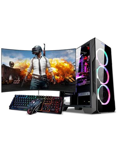 全新电脑主机i3 9100F/I5 9400F/GTX1650显卡电脑主机