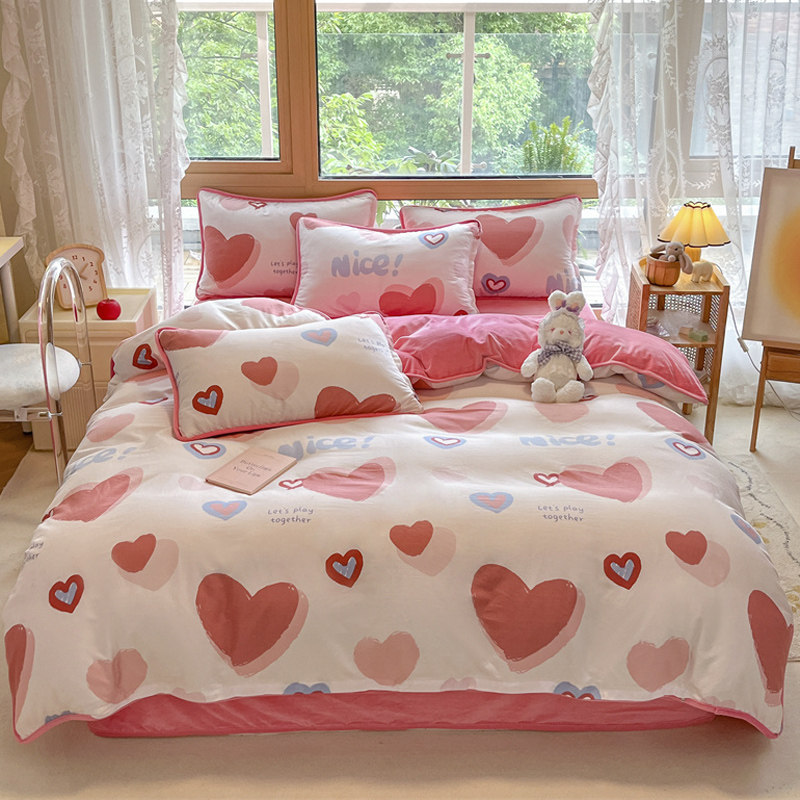 全棉加绒被套单件ab面双面两用一面纯棉单面牛奶法兰绒保暖秋冬季,床上用品,被套,淘宝优惠券,粉丝福利购,淘宝优惠卷