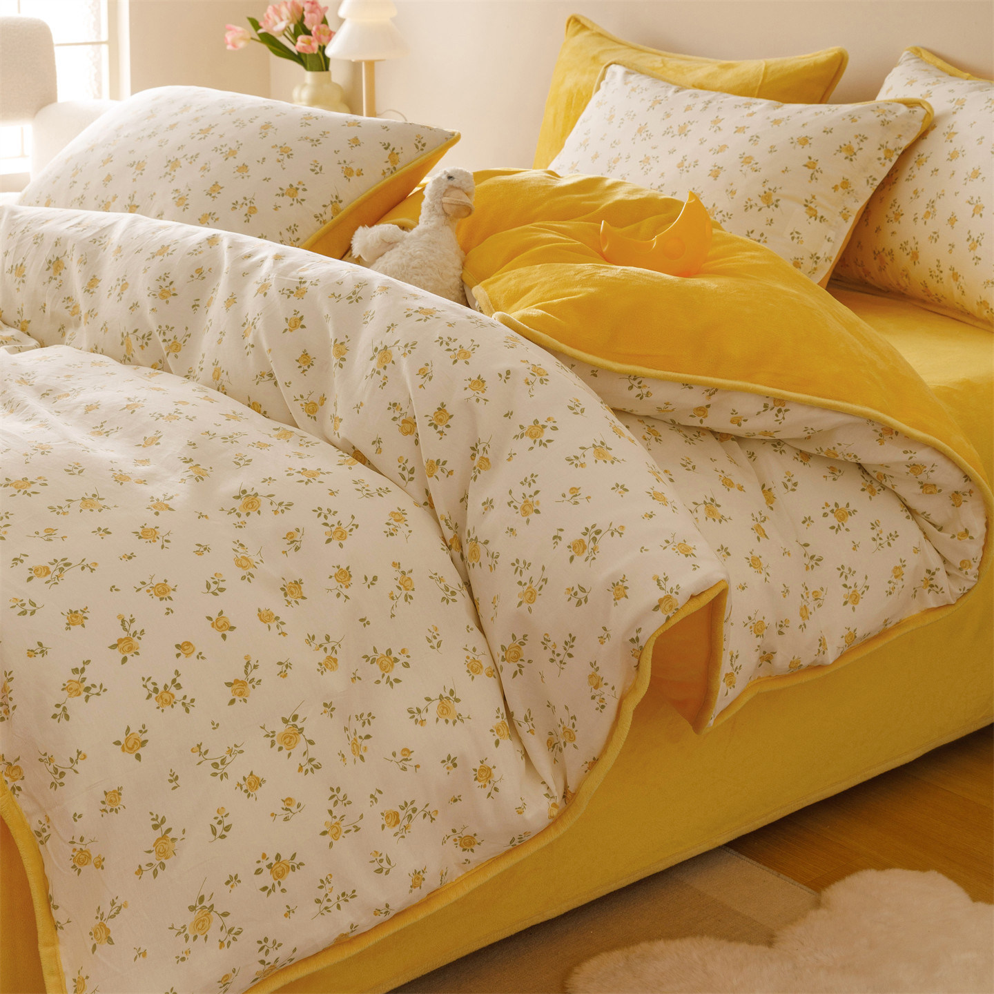 秋冬全棉加绒被套单件a纯棉b牛奶绒法莱兰绒单面绒小清新保暖被罩,床上用品,被套,淘宝优惠券,粉丝福利购,淘宝优惠卷