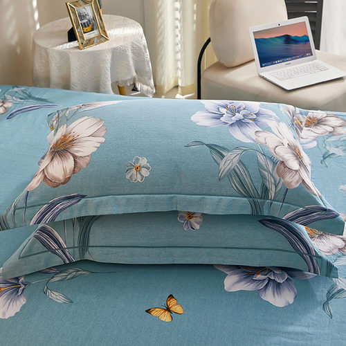 加厚枕套纯棉磨毛小清新