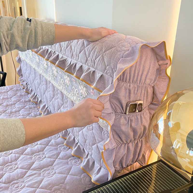 欧式全包通用单件夹棉床头罩加厚防撞床头软包靠背套防尘保护套罩