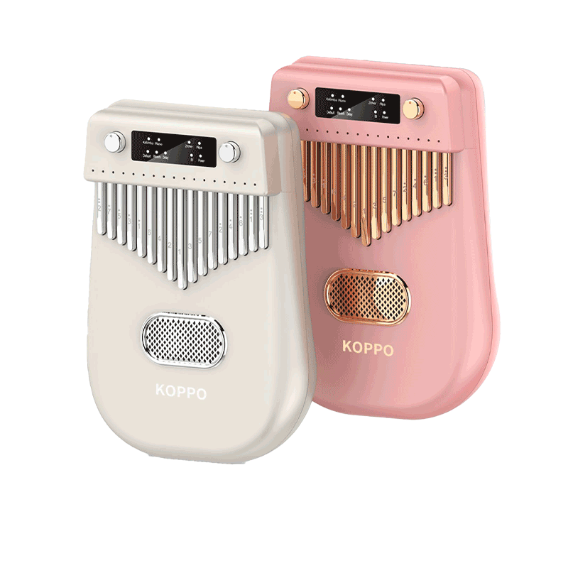 KOPPO电子拇指琴卡林巴琴17音初学者入门女生手指琴指弹琴电箱款