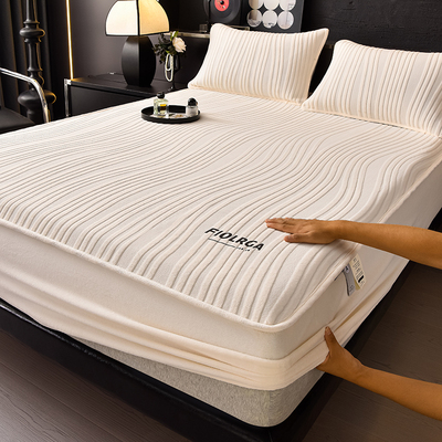 2025新款冬天加厚牛奶绒床笠冬季保暖婴儿绒珊瑚绒宝宝绒全包床单