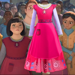 女童星愿电影Dahlia同款连衣裙cosplay角色扮演演出服六一表演裙