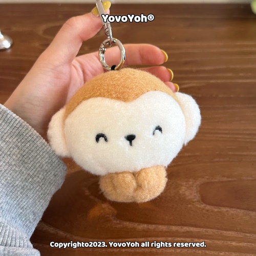 ●YovoYoh中国原创●开心小猴 毛绒可爱包挂件挂饰