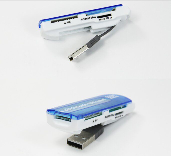 USB2.0 读卡器 USB多功能读卡器 SD,miniSD,TF,MS,多合一读卡