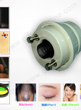 1倍单倍10倍毛囊头皮镜头半身整脸彩妆眼角鱼尾纹色斑圆秃型