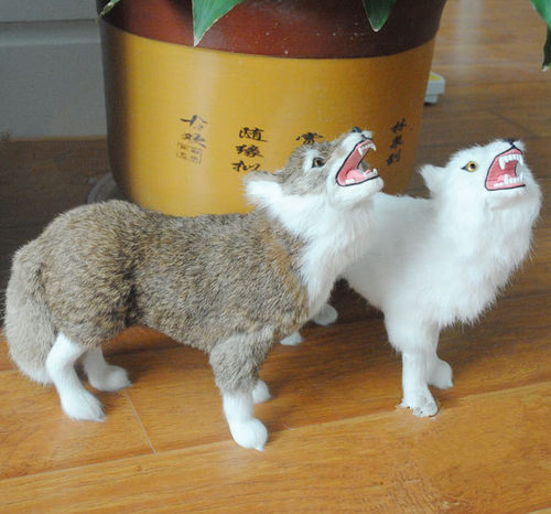 仿真动物模型教学素材狼狗