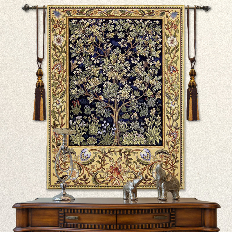 兮源艺术挂毯比利时提花挂毯墙面壁毯生命之树欧式客厅卧室背景墙,居家布艺,挂毯/壁毯,淘宝优惠券,粉丝福利购,淘宝优惠卷