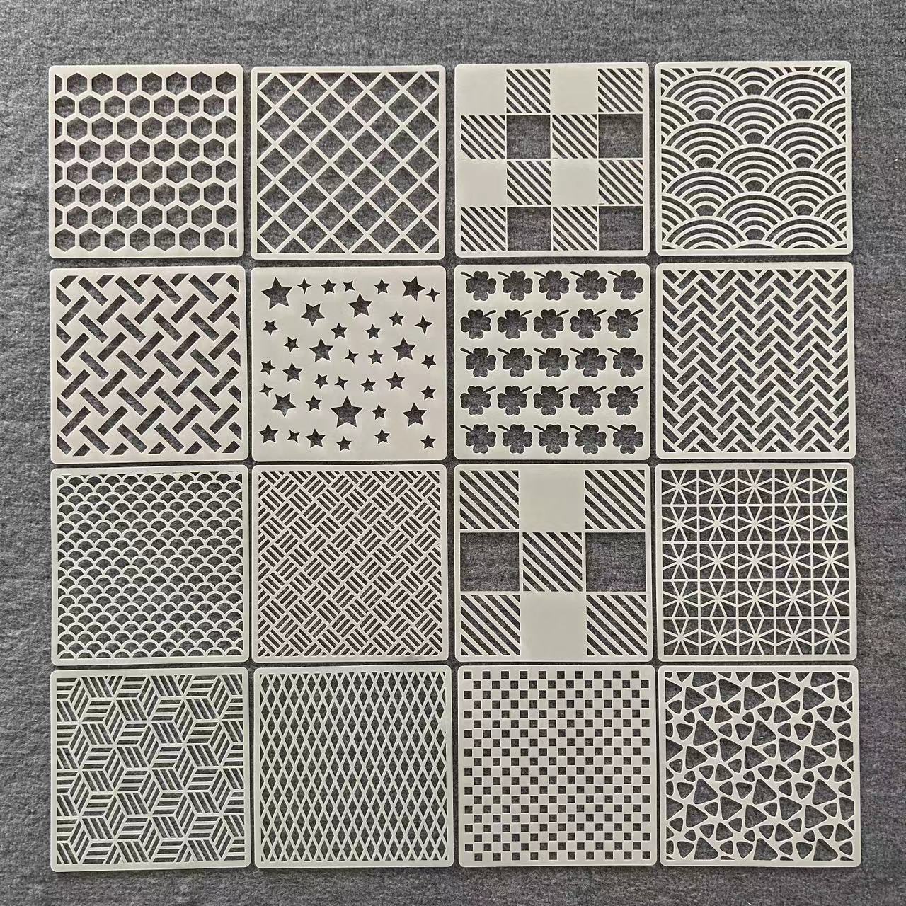 几何镂空绘画不规则图形模板尺