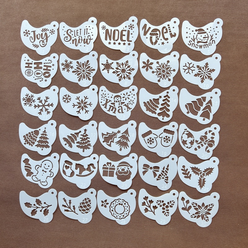 圣诞脸部镂空模板儿童成人通用