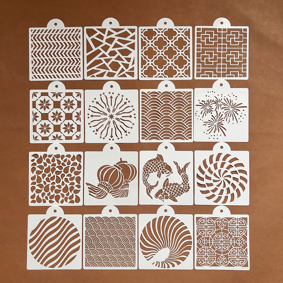 镂空涂鸦遮蔽模板15*17.5cm