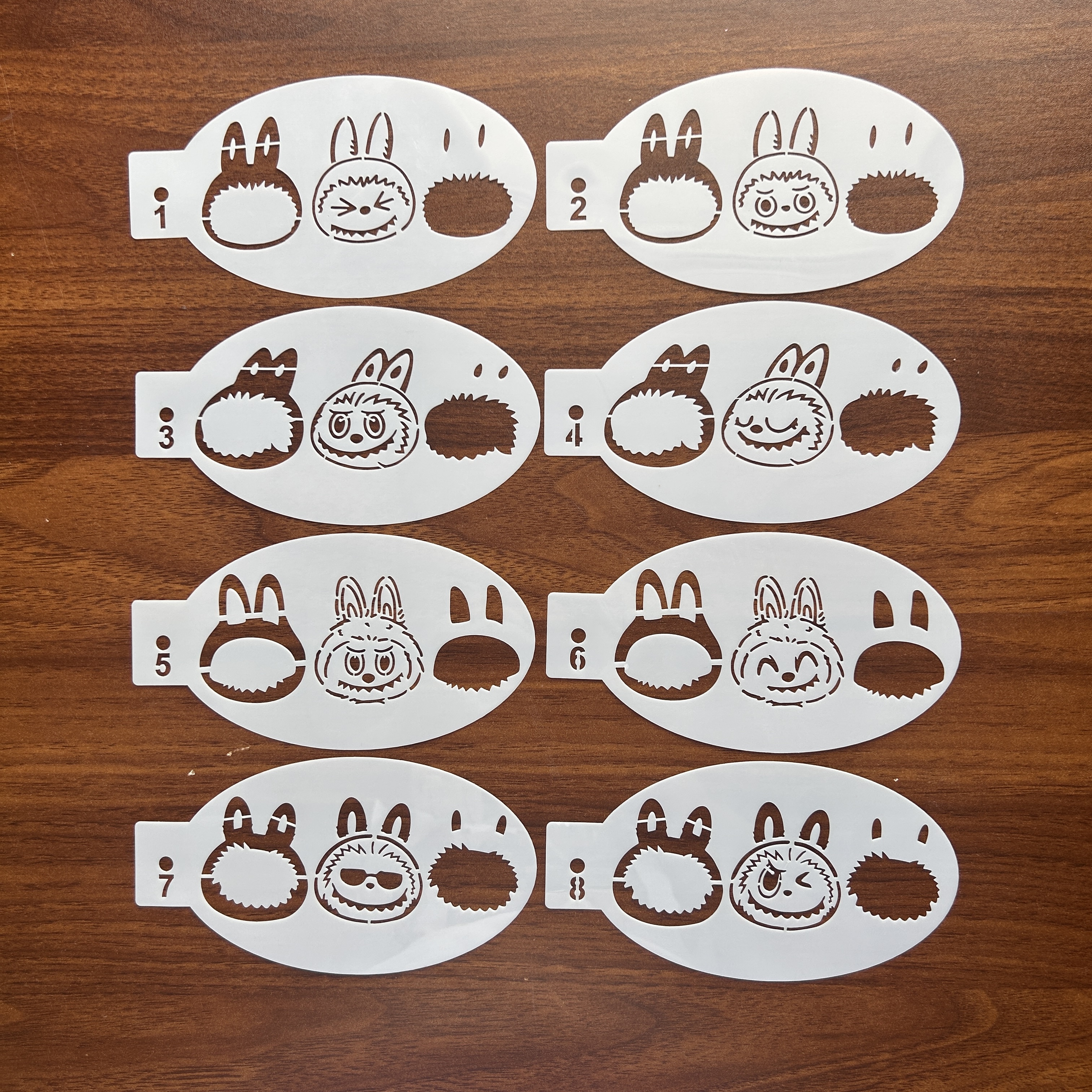 镂空彩绘拉布布模具脸模