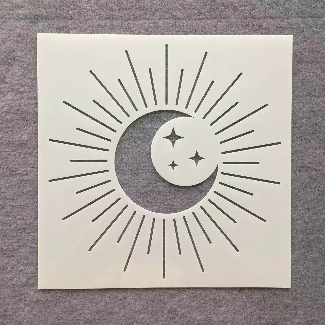 새로운 만다라 맞춤형 그림 템플릿 벽화 스프레이 그림 장식 그림 용품 낙서 그림 중공 템플릿 눈금자