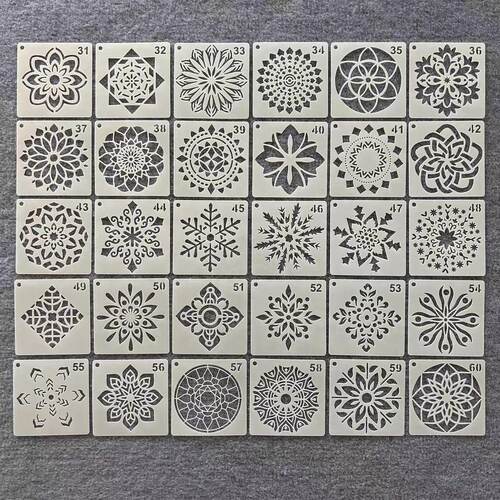 绘画涂鸦模板尺蛋糕裱花