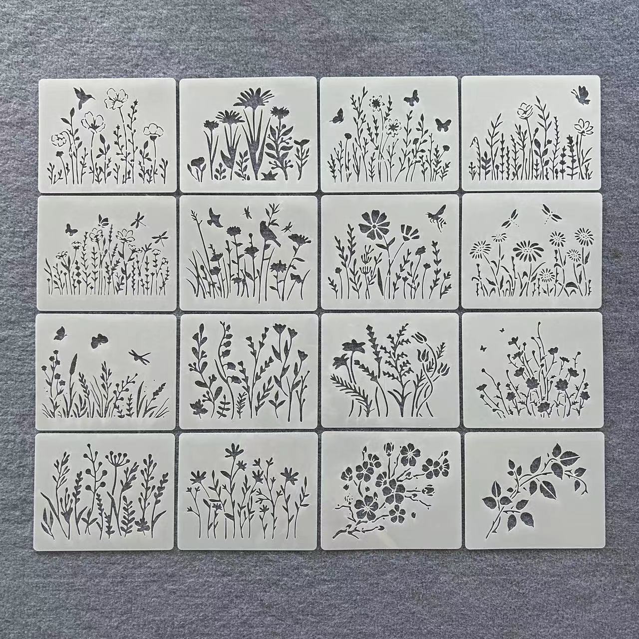 花朵元素绘画模板尺儿童辅助模板