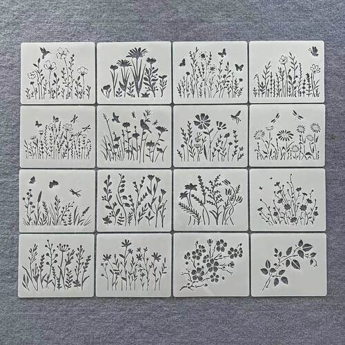花朵元素绘画模板尺儿童辅助模板