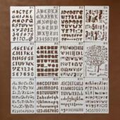 字母数字系列英文字镂空画板辅助手绘墙绘喷漆涂鸦塑料遮蔽板模板