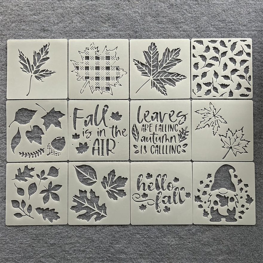 花朵树叶图形涂鸦镂空墙绘
